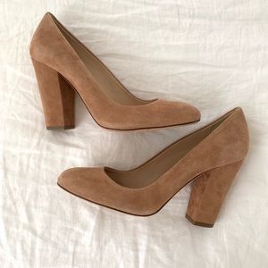 J. Crew (retail) suede Etta pumps